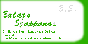 balazs szappanos business card