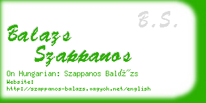 balazs szappanos business card